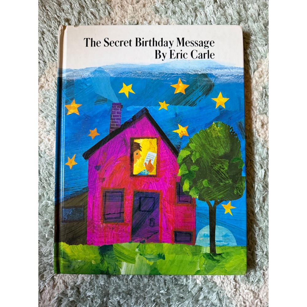 The Secret Birthday Message hardback children's picture book by Eric Carle